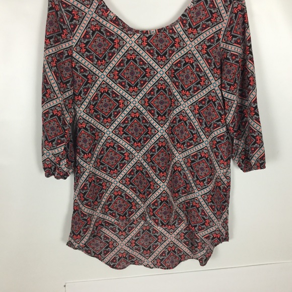Signature Style Tunic Blouse Sz. L multicolor Nice - Picture 2 of 7